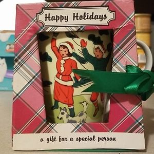 🇺🇦 New In Box Collectible Barnes and Nobles Holiday Mug coffee Mug